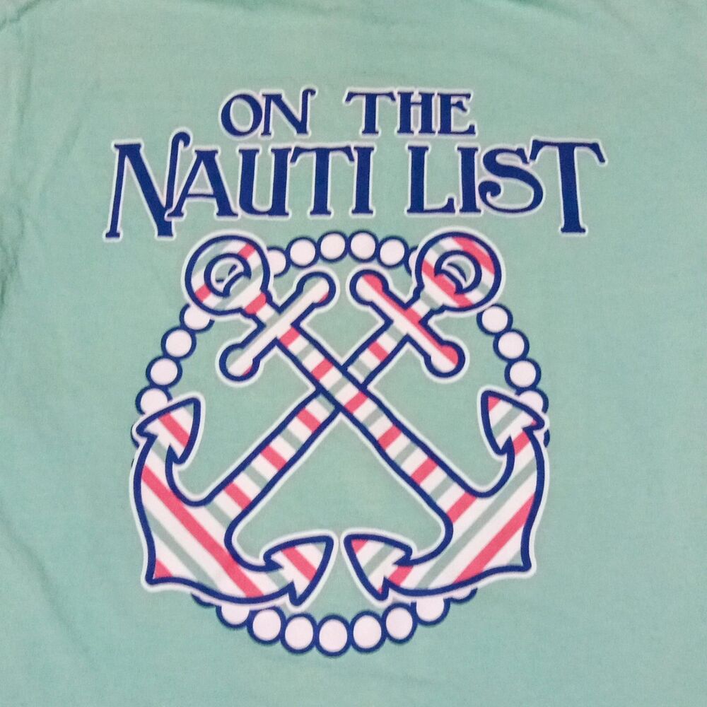 Benny & Belle On The Nauti List Shirt-Small-Long Sleeve-Anchors-Preppy-Lake Life